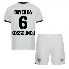 Bayer Leverkusen Odilon Kossounou #6 Bortaställ Barn 2023-24 Kortärmad (+ Korta byxor)